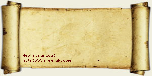 Jovana Aljančić vizit kartica